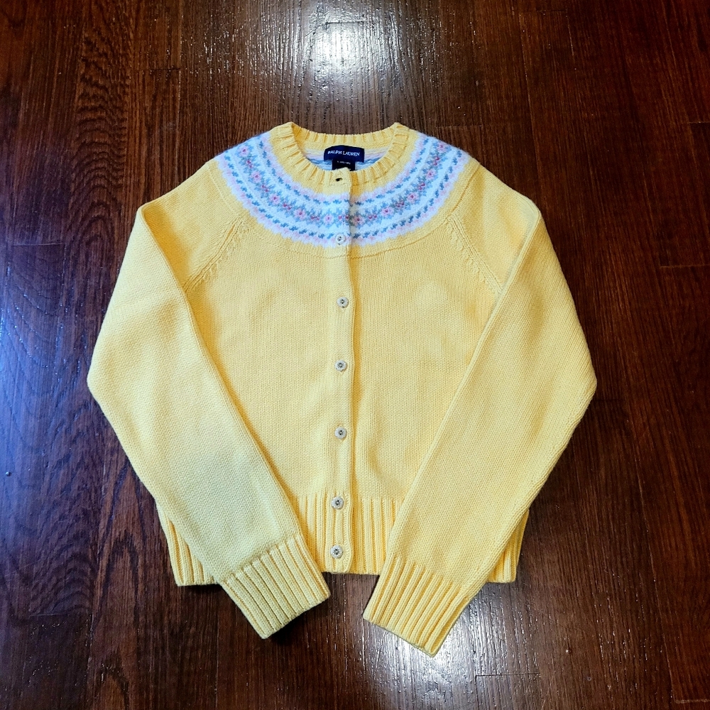 💛 Ralph Lauren Fair Isle Cardigan